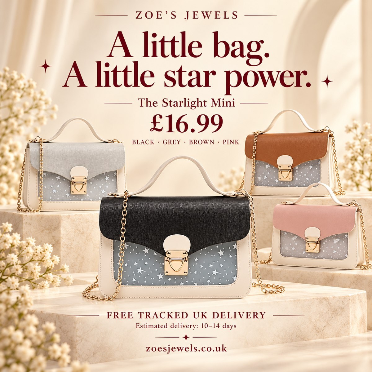 The Starlight Mini | Star-Print Chain Shoulder Bag — photo 5