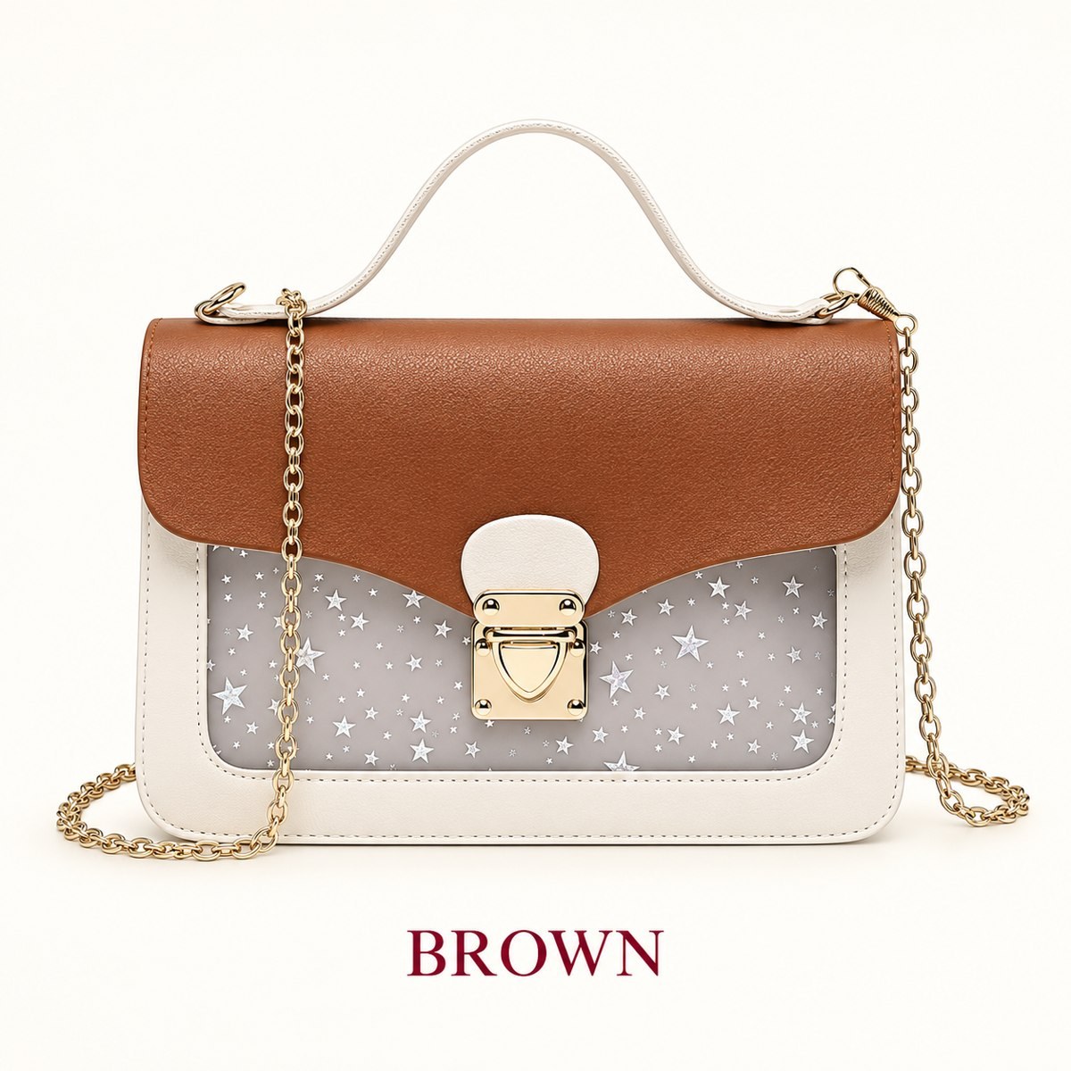 The Starlight Mini | Star-Print Chain Shoulder Bag — photo 3